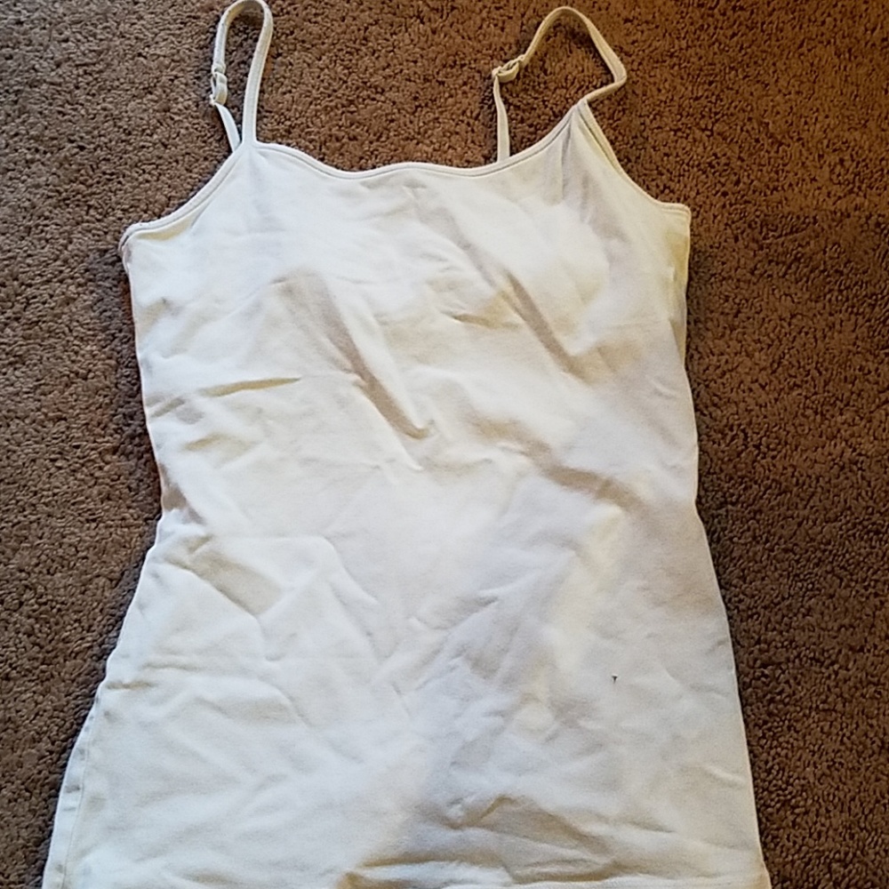 White cami tank top